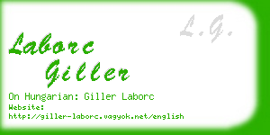 laborc giller business card